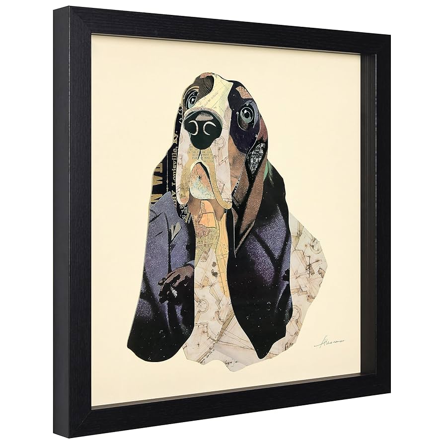 Amazon.co.jp: Empire Art Direct バセット・ハウンド ディメン